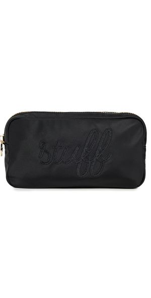 Stoney Clover Lane Noir Stuff Embroidered Small Pouch Noir One Size