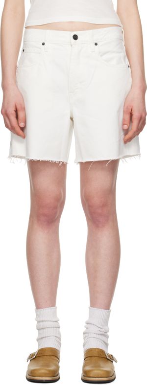 SLVRLAKE Short Sienna blanc en denim