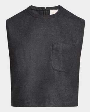 Wool Flannel Muscle Tee