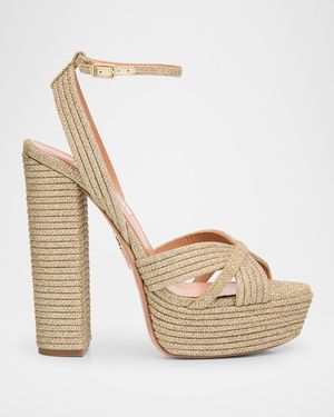 Sundance Lurex Platform Sandals