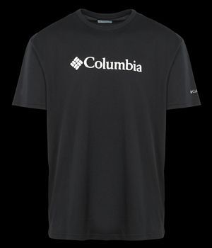 Columbia - Tee-shirt col rond sérigraphié en coton - Taille XL - Noir