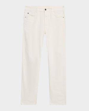 Men's Quarona Linen and Cotton Stretch Five-Pocket Pants