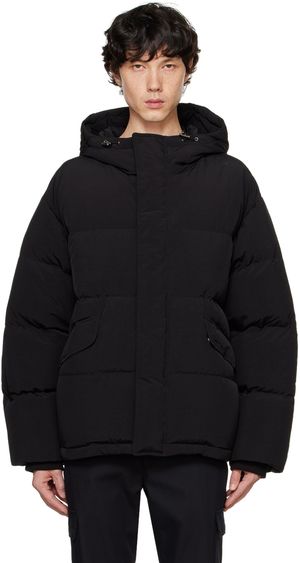 Dunst Blouson noir rembourré en duvet à capuche