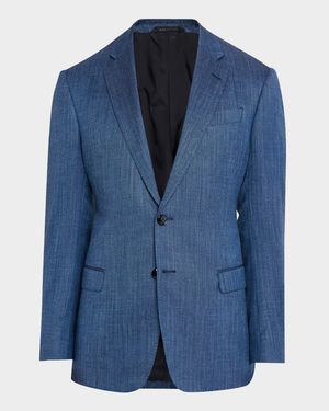 Men's Micro-Herringbone Sport Coat