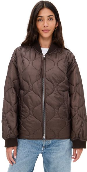 AGOLDE Isla Quilted Jacket Ink XL