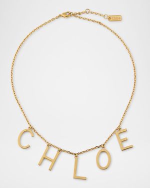 Letters Logo Chain Necklace