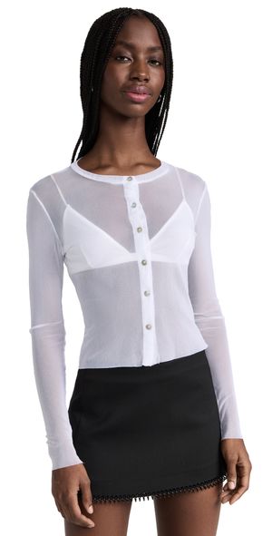 Only Hearts Tulle Cardigan White P/S