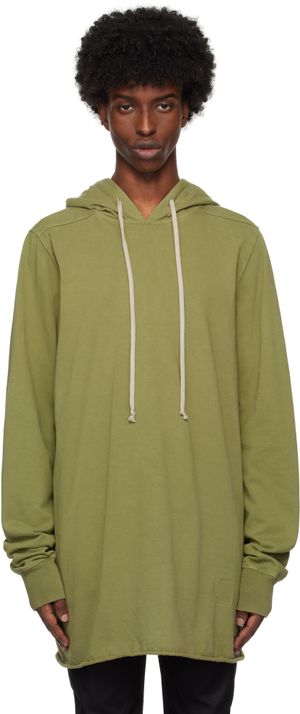 Rick Owens DRKSHDW Green Porterville Pullover Hoodie