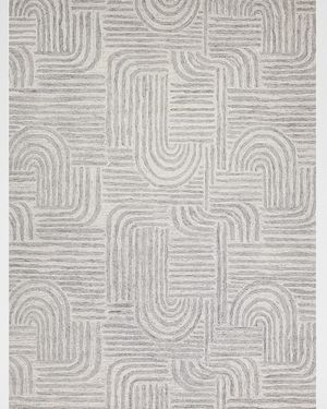 Juno Hand-Tufted Gray/Ivory Rug, 9' x 12'
