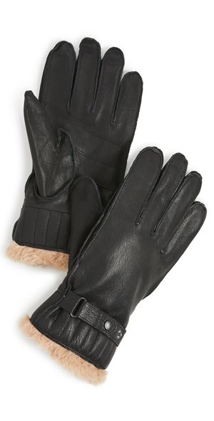 Barbour Leather Utility Gloves Black XL