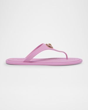 Alia Medusa Rubber Thong Sandals