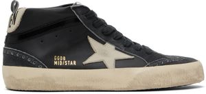 Golden Goose Black Mid Star Sneakers