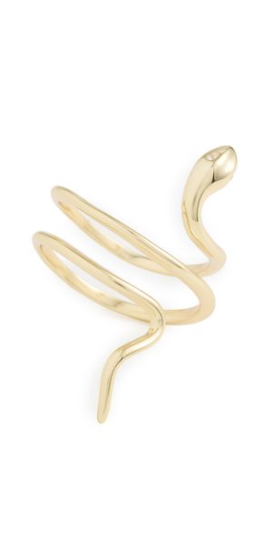 SHASHI Serpent Ring Gold 7