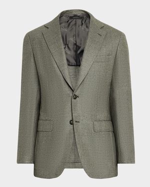 Men's Textured Wool-Cashmere Blazer