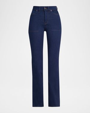 Crosbie Wide-Leg Jeans with Patch Pockets