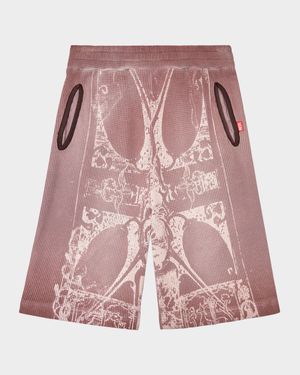 Men's P-Warky Waffle Knit Long Shorts