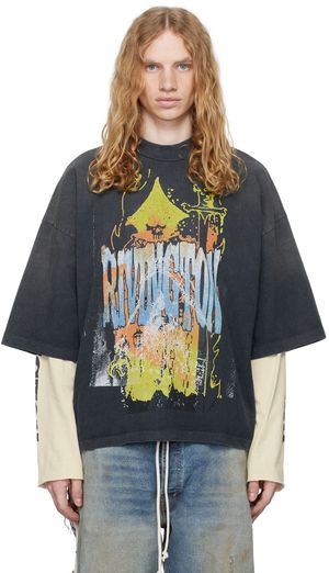 Rivington Roi Rebis T-shirt rétro 'Forgive Me' noir