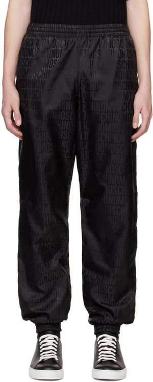 Moschino Black Jacquard Trousers