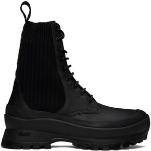 Stella McCartney Black Trace Biker Boots