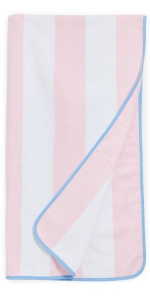 Weezie Beach Towel Pink Stripe One Size