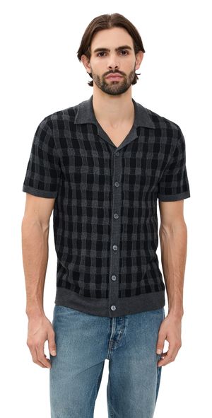 RAILS Ronan Shirt Charcoal Black M