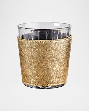 Leather Wrapped Glasses, Set of 2