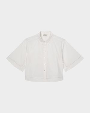 Ladder Embroidered Poplin Shirt