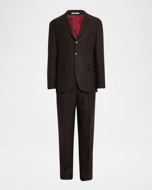 Men's Wool, Cashmere and Silk Prince of Wales Suit
