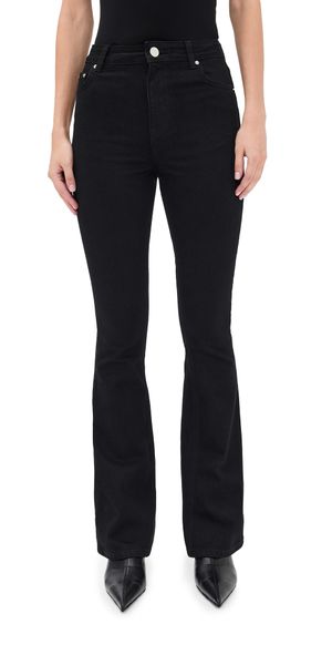 ALIGNE Mid Rise Slim Flare Jeans Jet Black 30
