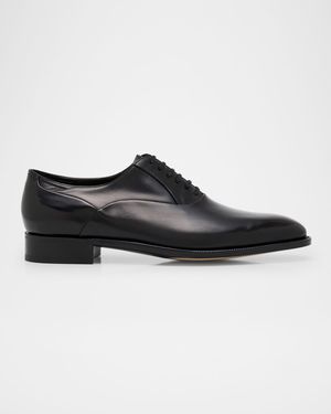 Men's Edgar Leather Oxford Derby Shoes with Shoe Tree