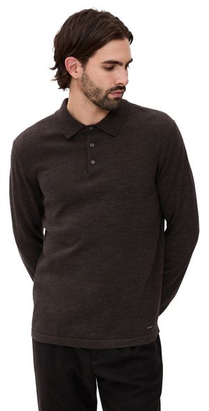 SIMKHAI Reynolds Polo Chocolate Melange L