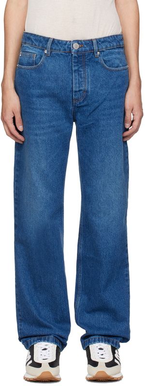 AMI Paris Jean droit bleu