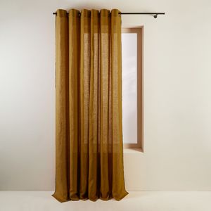 Madura - Rideau à oeillets noirs - Taille 350x280 - Marron