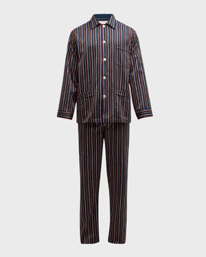 Men's Wellington Striped Cotton Pajama Set