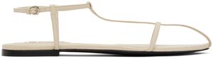 Jil Sander Sandales blanc cassé