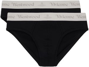 Vivienne Westwood Two-Pack Black Briefs