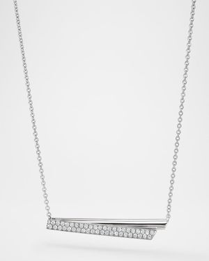 Inside/Out 18K White Gold Diamond Flip Pendant Necklace