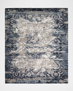 Deep Horizon Hand-Knotted Rug, 6' x 9'