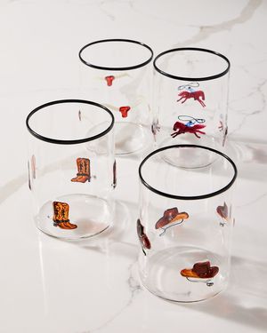 Western 18 oz. Tumblers, Set of 4