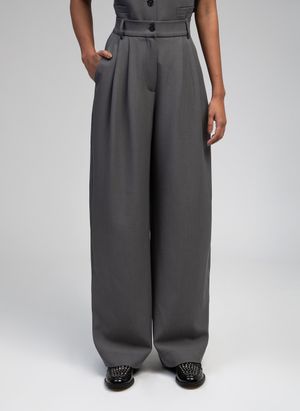 An'ge - Pantalon large - Taille XL - Prune