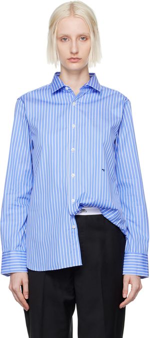 HommeGirls Blue Classic Stripe Shirt