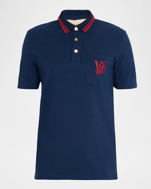 Men's Embroidered VG-Pocket Polo Shirt