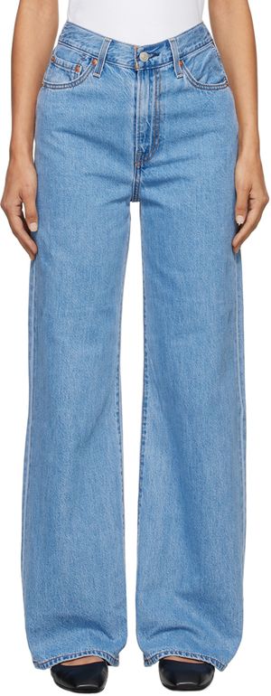 Levi's Jean ample bleu à taille haute
