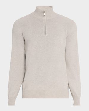 Men's Cashmere Half-Zip Sweater