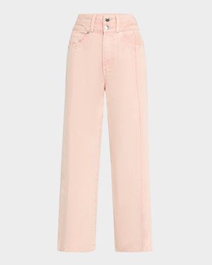 Taylor Crop High-Rise Wide Jeans