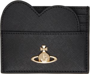 Vivienne Westwood Black Heart Card Holder