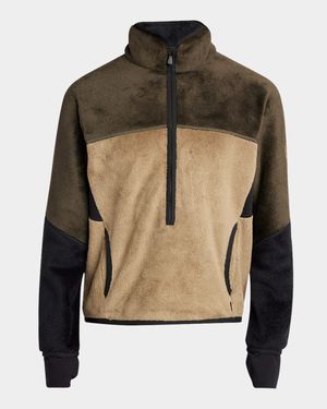 Men's Velvet Partial Zip Pullover