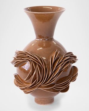 Topiaire Stoneware Vase, 13"