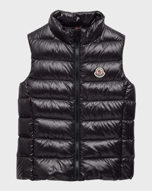 Kid's Ghany Quilted Puffer Down Vest, Size 8-14