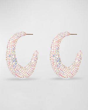 Archer Pave Hoop Earrings